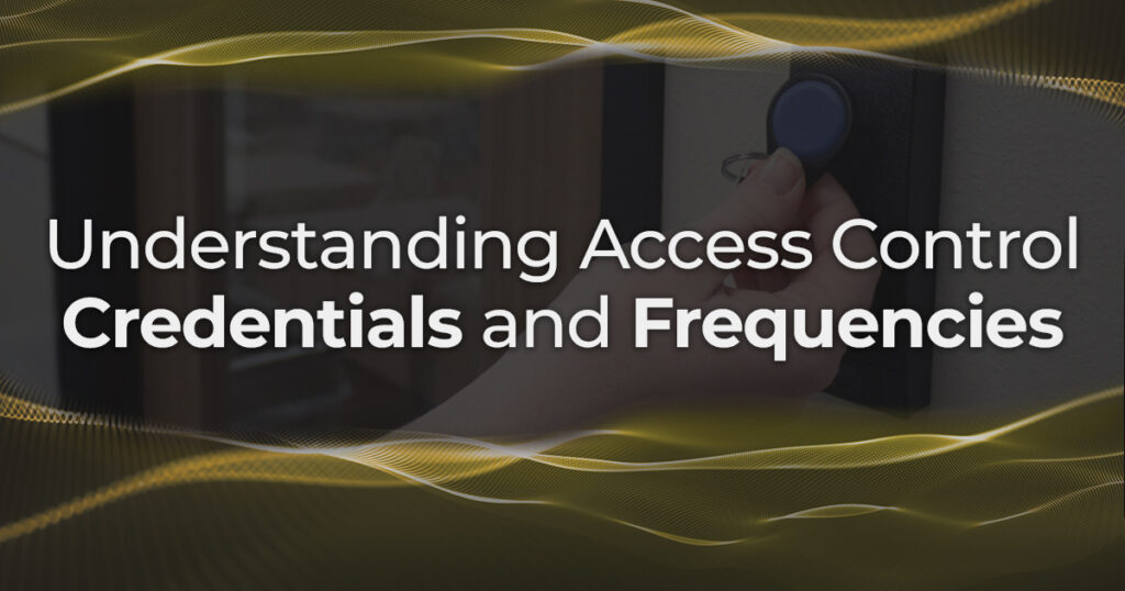 Access control credentials and frequencies